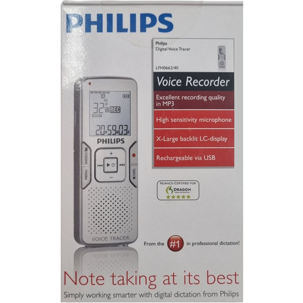 Диктофон Philips LFH0662/40 2GB Silver