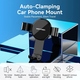 Автомобільне кріплення для смартфона 4.7-7.2" Car Phone Mount With Duckbill Clip  Black Vention