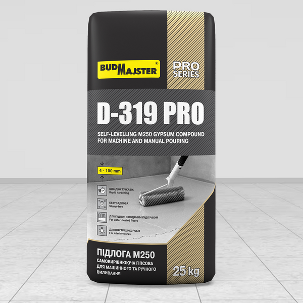 Самовирівнювальна суміш BUDMAJSTER D-319 PRO