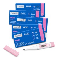 Набор для определения беременности Longevita Woman Hope 5 тест-полосок TS/1 + Базальный термометр MT-31 (6900069720052)