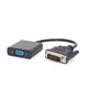 Адаптер Cablexpert DVI - VGA Black (AB-DVID-VGAF-01)