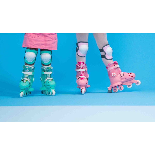 Роликовые коньки Yvolution Twista, размер 24-28, салатовый