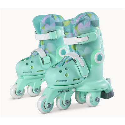 Роликові ковзани Yvolution Twista, розмір 24-28, салатовий