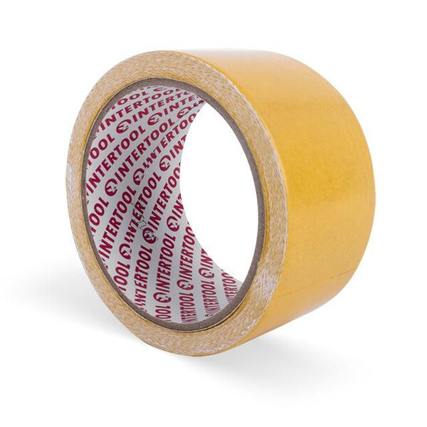 Скотч двухсторонний 50мм*10м на тканевой основе INTERTOOL KT-0962