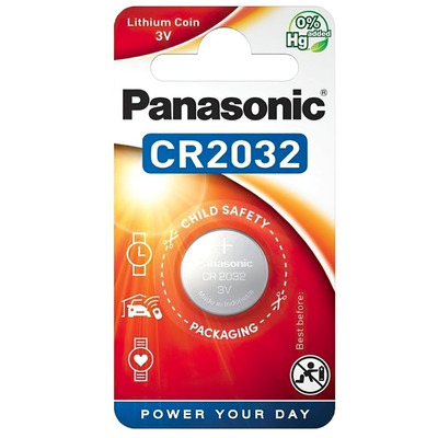 Батарейка Panasonic CR-2032 bat(3B) Lithium 1шт (CR-2032EL/1B)
