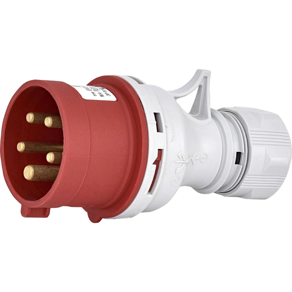 Вилка кабельна ЕТІ EV-3253 IP44 32A 400V 3P+N+PE