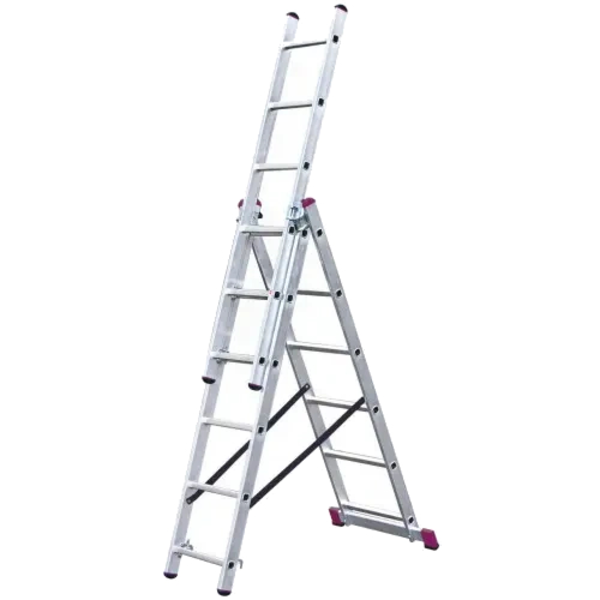 Універсальна 3-секційна драбина 3х6 ст KRAUSE Corda
