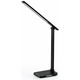 Настільна LED лампа Videx VL-TF17B Black з бездротовою зарядкою 18W (1800K-6500K)