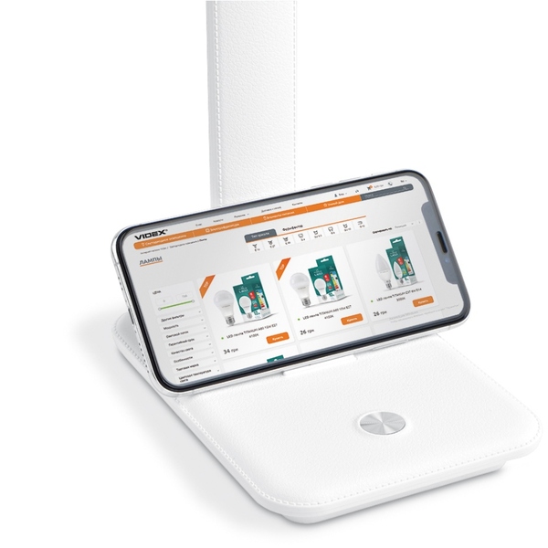 Настільна LED лампа Titanum TLTF-009W White 10W (3000K-6500K) 220V