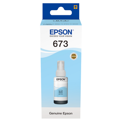 Водорастворимые чернила для принтера Epson C13T67354A Light Cyan для Epson L800, L810, L850, L1800