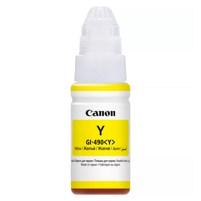 Водорастворимые чернила для принтера Canon GI-490 Yellow (0666C001)