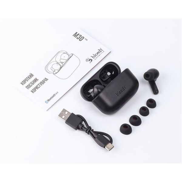 Наушники A4Tech Bloody M30 Black+Red