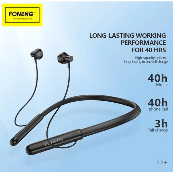 Наушники Foneng BL37 Digital Display Neckband Bluetooth Earphone (BL37-BE-DDN)