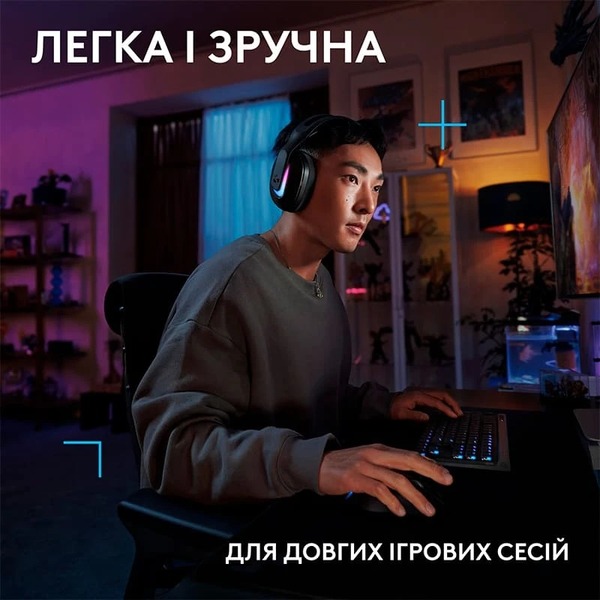 Наушники Logitech G522 LightSpeed ​​Wireless Gaming Headset Black (981-001544)