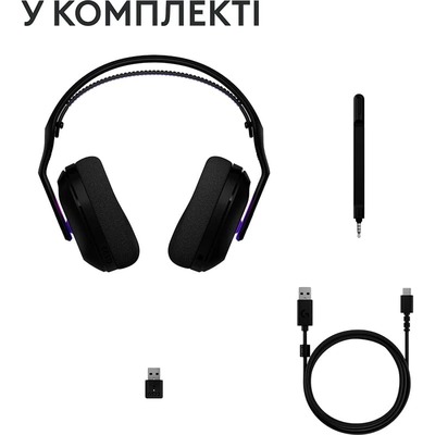 Навушники Logitech G522 LightSpeed Wireless Gaming Headset Black (981-001544)