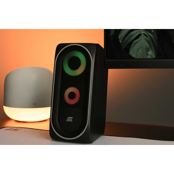 Компьютерные колонки 2E PCS234 RGB, 2.0, USB, Black (2E-PCS234BK)