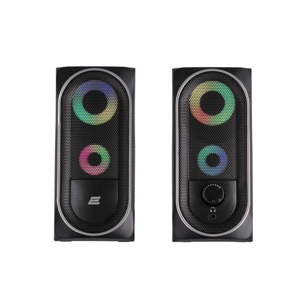 Компьютерные колонки 2E PCS234 RGB, 2.0, USB, Black (2E-PCS234BK)