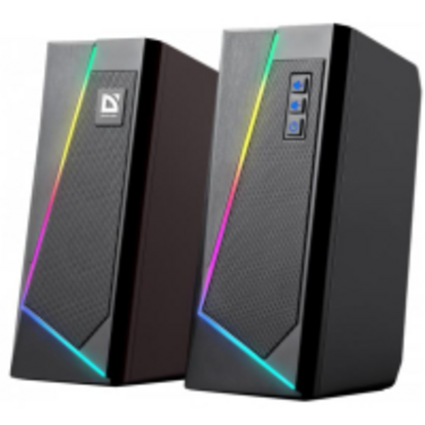 Компьютерные колонки DEFENDER (65103) 2.0 Solar 3 10 W, BT/Light, USB