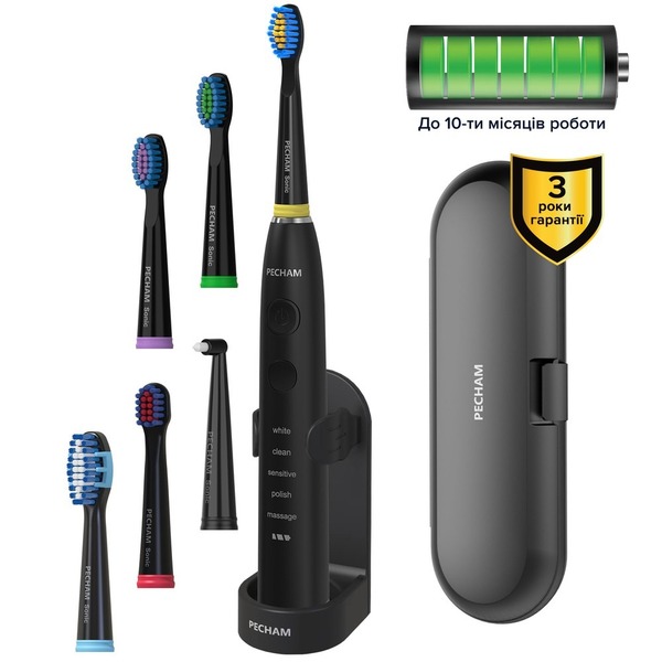 Зубна електрощітка Pecham Black Travel PC-085    