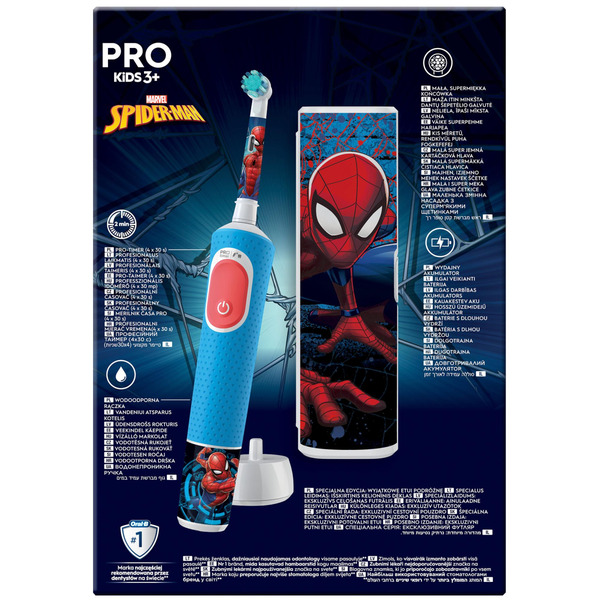 Зубная электрощетка Braun Oral-B Pro Kids D103.413.2KX Spider-Man