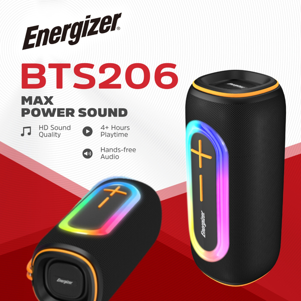 Портативная колонка Energizer BTS206 20W RGB Black (0842982105584)