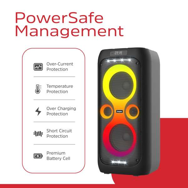 Портативная колонка Energizer BTS566 50W RGB Black (0842982105065)