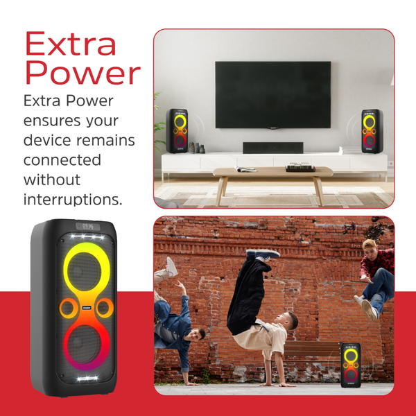 Портативная колонка Energizer BTS566 50W RGB Black (0842982105065)