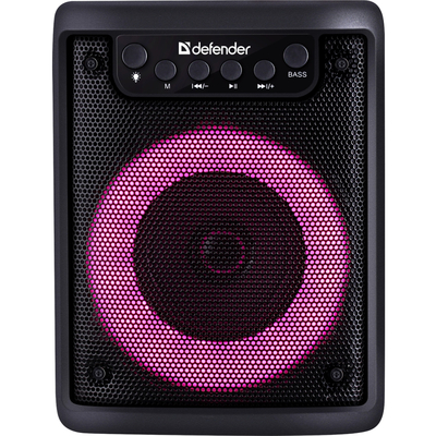 Портативна колонка 1.0 Defender Funky 10Вт, Light/BT/FM/USB/MIC/AUX
