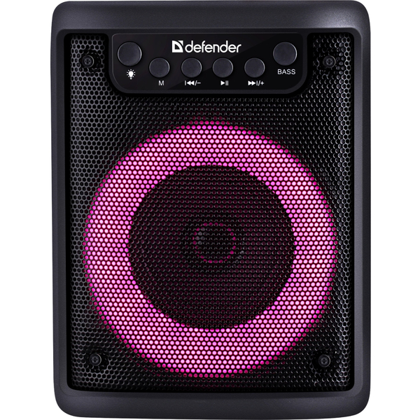 Портативная колонка 1.0 Defender Funky 10Вт, Light/BT/FM/USB/MIC/AUX