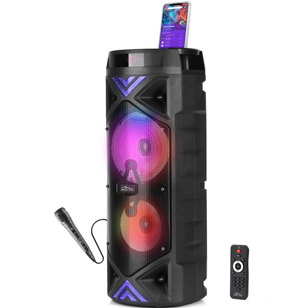 Портативная колонка 1.0 Media-Tech 50W Bluetooth/FM/AUX/SD/USB/КАРАОКЕ/LED черная