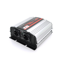 Інвертор напруги Carspa-1200-242 (1200Вт), 12 / 220V, approximated, 2Shuko, USB, клеми, Box Q4