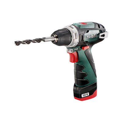 Шурупокрут-дриль акумуляторний Metabo PowerMaxx BS BASIC, 12В 2х2А•год, 17•34Нм, 0-360•0-1400об•хв, 0.8кг