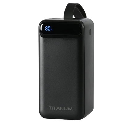 Зовнішній акумулятор (Power Bank) TITANUM 741S 22.5W Black 50000mAh