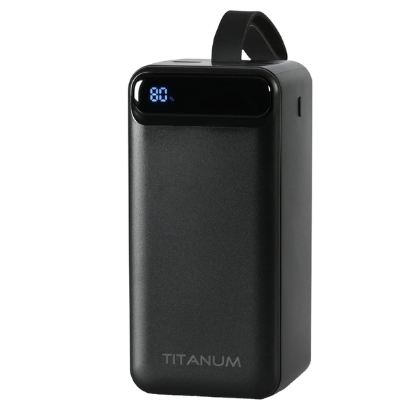 Зовнішній акумулятор (Power Bank) TITANUM 741S 22.5W Black 50000mAh
