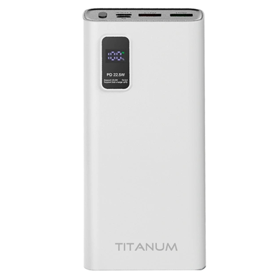 Зовнішній акумулятор (Power Bank) TITANUM 727S 20000mAh 22.5W White