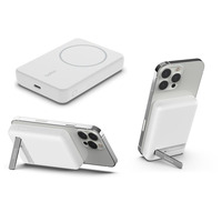 Зовнішній акумулятор (павербанк) Belkin Magnetic Wireless 5000mAh White (BPD004BTWT)    