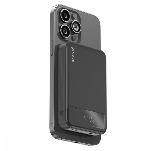 Зовнішній акумулятор (Power Bank) Proove Hoodman Magnetic 20W 10000mAh Black (PBH120010001)