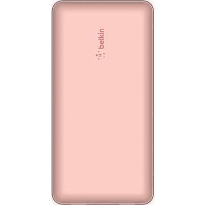 Зовнішній акумулятор (павербанк) Belkin 20000mAh 15W Dual USB-A, USB-C Rose Gold (BPB012BTRG)    