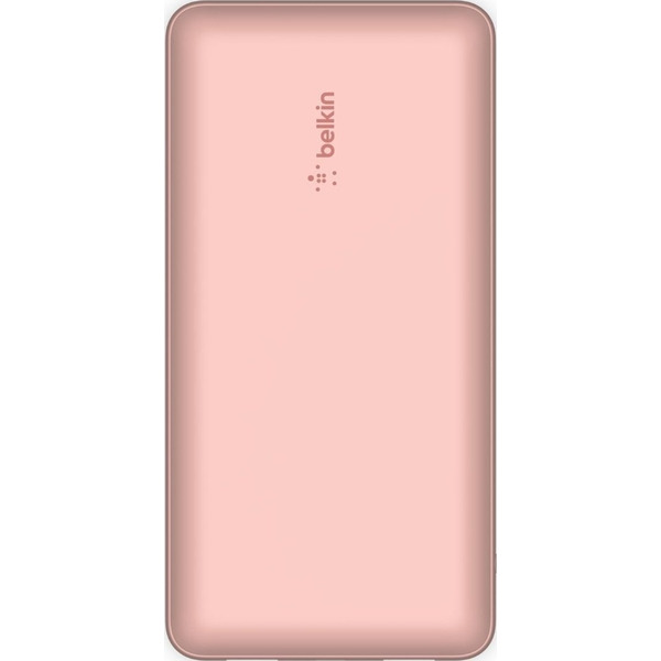 Зовнішній акумулятор (павербанк) Belkin 20000mAh 15W Dual USB-A, USB-C Rose Gold (BPB012BTRG)    