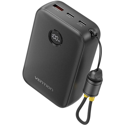 Зовнішній акумулятор (Power Bank) Vention 20000mAh 22.5W Black (FKBB0-C)    