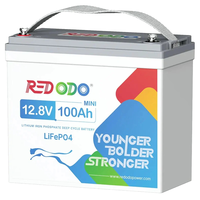 Літієва акумуляторна батарея Redodo 12.8V 100Ah Mini 1280Вт•г LiFePO4