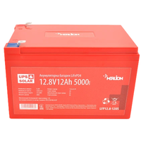 Літієва акумуляторна батарея Merlion LiFePO4 12.8В 12А•г