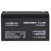 Аккумуляторная батарея LogicPower LPM 6V 7.2AH (LPM 6 - 7.2 AH) AGM