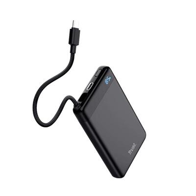 Зовнішній акумулятор (павербанк) Trust Fiera 10000mAh 20W Black (25880_TRUST)
