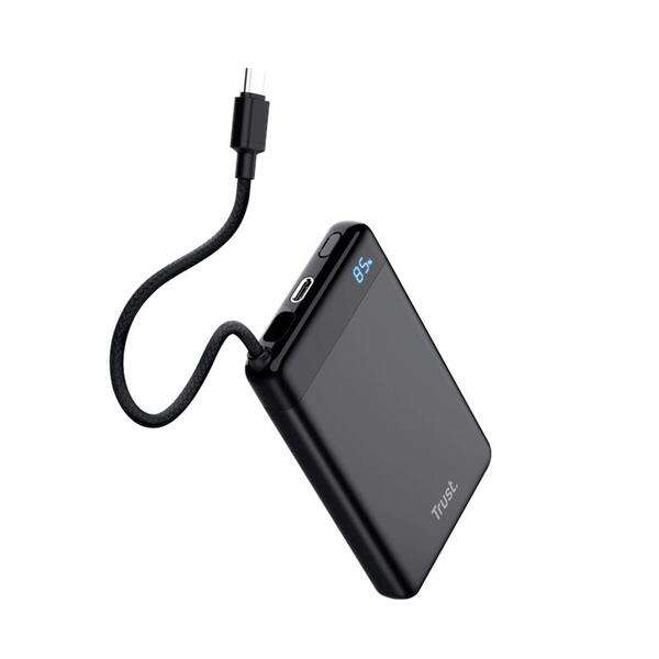 Зовнішній акумулятор (павербанк) Trust Fiera 10000mAh 20W Black (25880_TRUST)