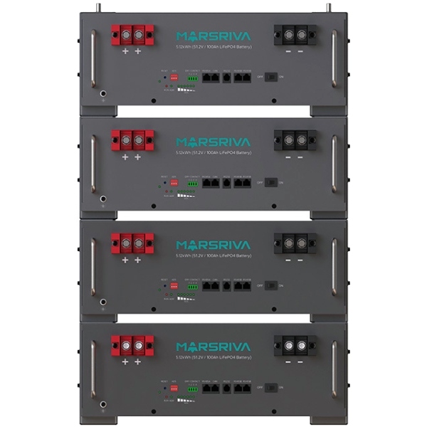 Акумуляторна батарея Marsriva MR-LFP5.12-LRT, LiFePO4 Battery,51.2V/100Ah, Brand new REPT cell, Grad