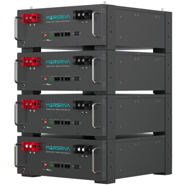 Акумуляторна батарея Marsriva MR-LFP5.12-LRT, LiFePO4 Battery,51.2V/100Ah, Brand new REPT cell, Grad
