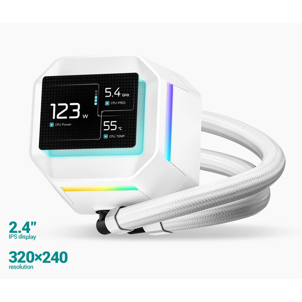 Система водяного охолодження DeepCool LM240 WH (R-LM240-WHDMMC-1)