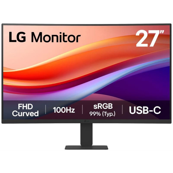 Монітор LG 27" 27U421A-B VA HDMI, USB-C, Audio, VA, 100Hz, sRGB 99%, CURVED