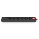 Сетевой фильтр REAL-EL RS-Protect 605 3 м Black (EL122300041)